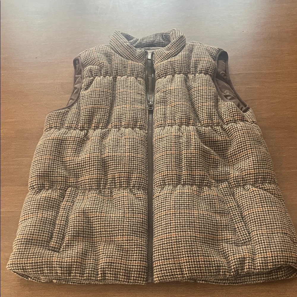 Maurices Houndstooth Patterned Vest - image 1